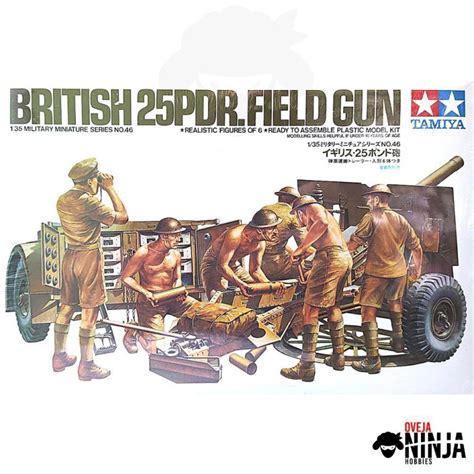 British 25Pdr Field Gun Tamiya Oveja Ninja Hobbies