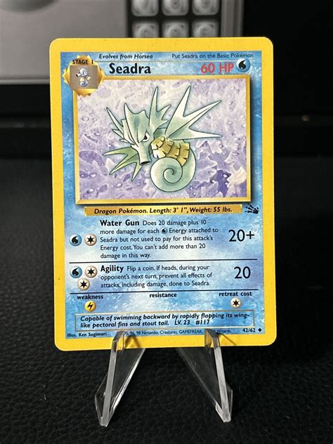 Pokémon TCG Seadra Fossil 42 Regular Unlimited Uncommon eBay