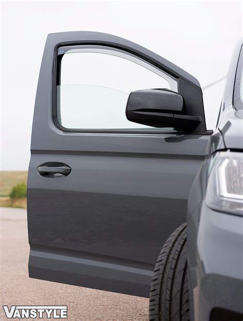 Light Smoked Climair Side Wind Deflectors VW Caddy Connect 21 Vanstyle