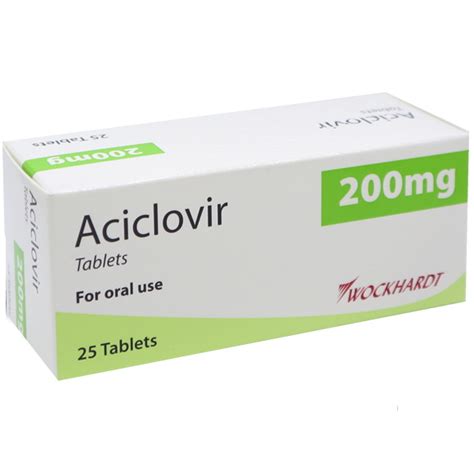 ACICLOVIR 200MG 25 TABLETS