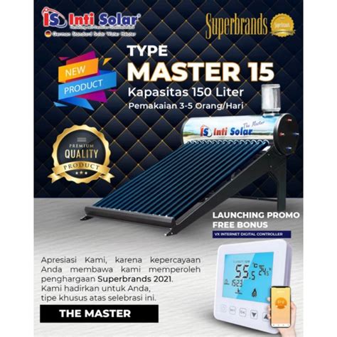 Jual Inti Solar Water Heater Tenaga Matahari Master Series Tipe THE