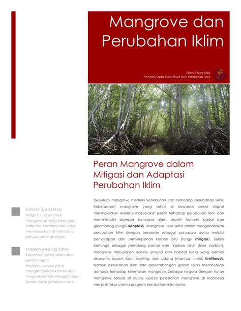 PDF Mangrove Dan Perubahan Iklim