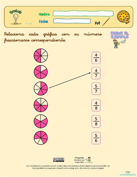 Identificar La Fracción 04 Ficha Interactiva Topworksheets