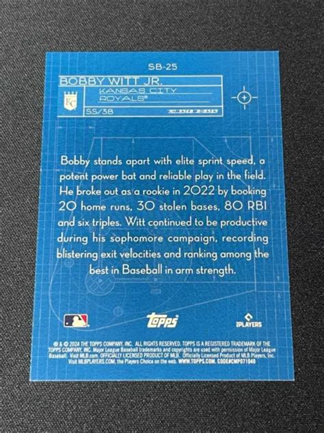 Topps Series Bobby Witt Jr Kansas City Royals Superstar