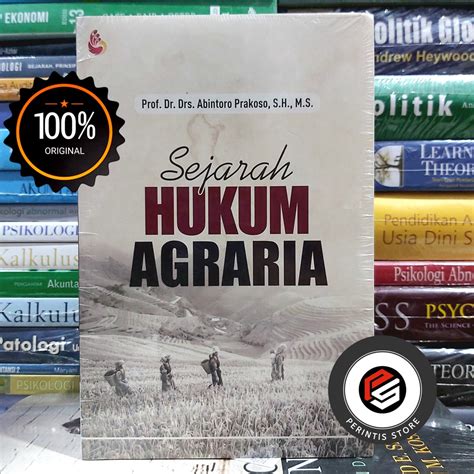 Jual Sejarah Hukum Agraria Abintoro Prakoso Intrans Shopee Indonesia