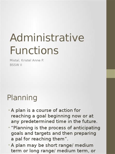 Functions In Administration Pdf Organizational Structure Hierarchy