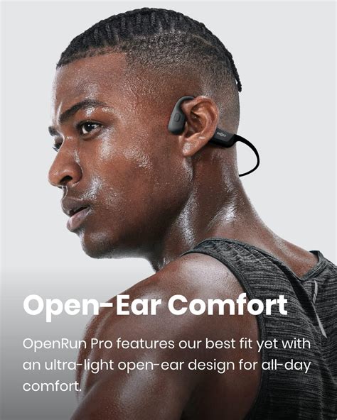 Shokz Openrun Pro Open Ear Bluetooth Bone Conduction Sport Headphones