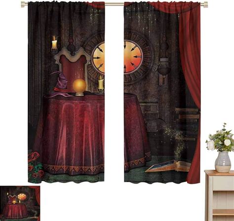 Window Curtains Gothicfortuneteller Room With Mystic Crystal Ball