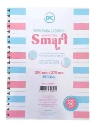 Refil Caderno Smart Universitário Smart 48 Folhas Dac Parcelamento