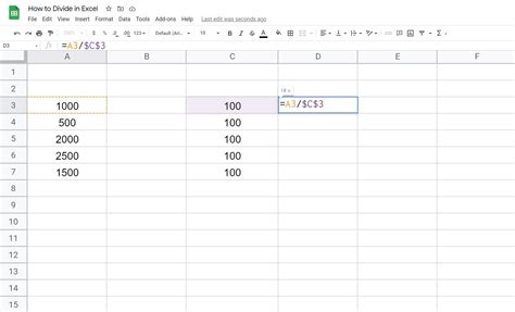 Como Dividir No Excel Tecnoguia