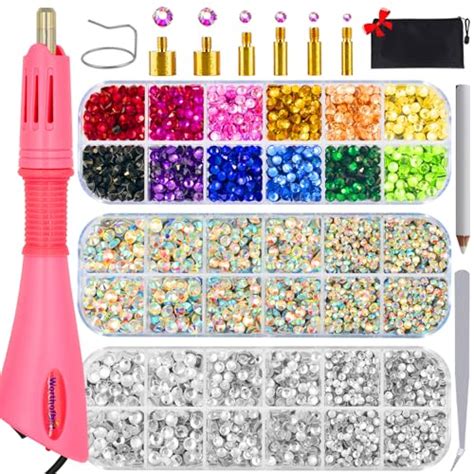 Worthofbest Hotfix Rhinestone Setter Hot Fix Applicator Tool Bedazzler