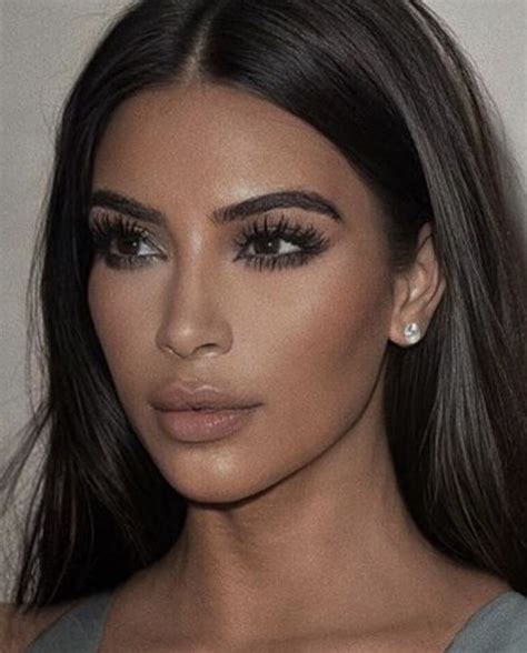 Pin By Faith N On Glaam Kim Kardashian Makeup Kardashian Makeup