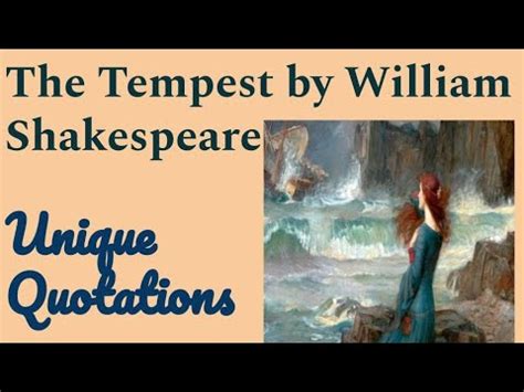 The Tempest Quotations The Tempest By William Shakespeare YouTube