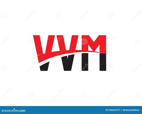 Vvm Letter Initial Logo Design Vector Illustration Stock Vector