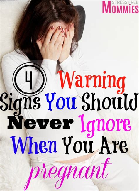 4 Warning Signs You Should Never Ignore When You Are Pregnant Stress