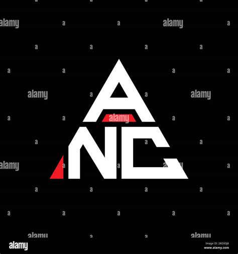 ANC triangle letter logo design with triangle shape. ANC triangle logo ...