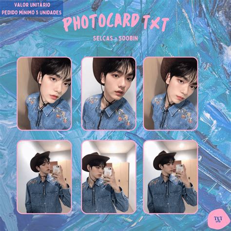 PHOTOCARD TXT TOMORROW X TOGETHER SELCAS SOOBIN Kpop Card Fanmade