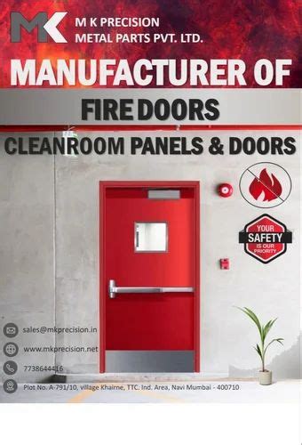 Stainless Steel Fire Rated Doors At Rs 14000piece Fire Rated Steel Door In Navi Mumbai Id