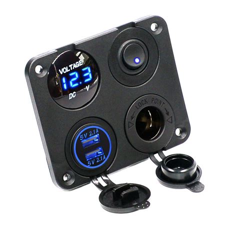 Amazon Cllena Dual Usb Socket Charger A A Led Voltmeter