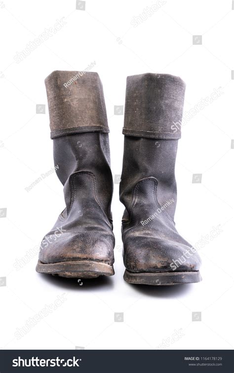 Retro Boots Kirza Boots On White Stock Photo 1164178129 | Shutterstock