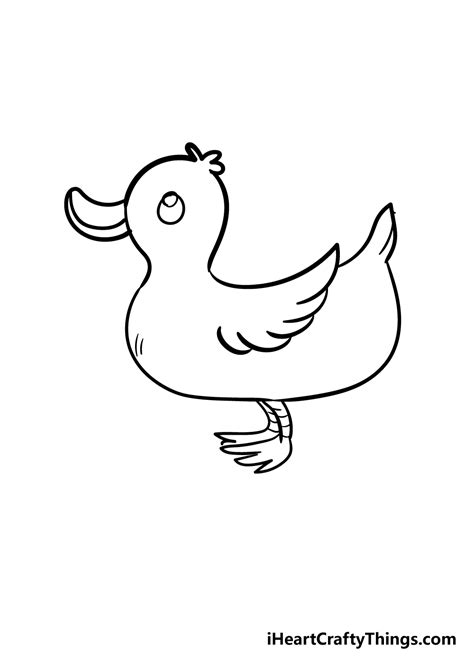 How To Draw Duck Legs