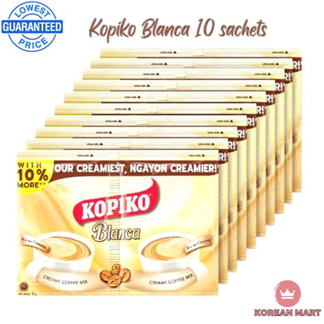 Kopiko 3in1 Coffee Blanca Brown Twin Pack 58g X 10 Sachets Lazada PH