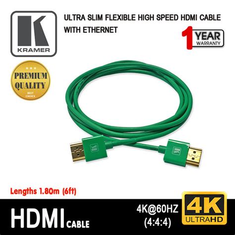 Kramer Hdmi Ultra Slim Fiexible High Speed With Ethernet M Ft C