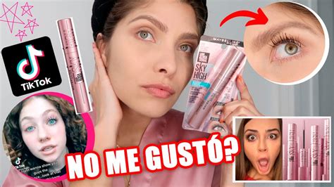 Probando Maquillaje Viral Tik Tok Maybelline Sky High Vale La Pena