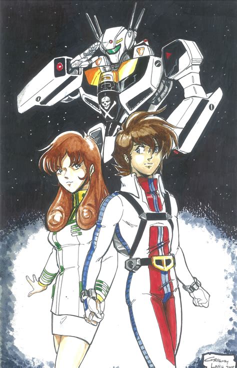 Rick Hunter Lisa Hayes Lisa Hayes Robotech The Macross Saga Art