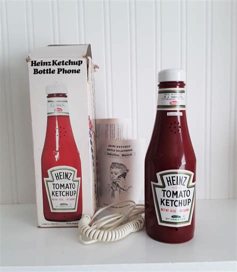 Heinz Ketchup Bottle Phone In Original Box Novelty Telephone Etsy