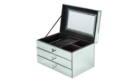 Mirrored Two Drawer Jewellery Box Groupon Goods