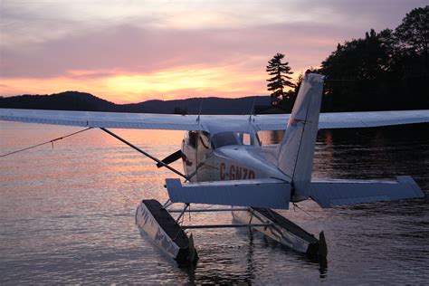 Cessna 172 Float Plane At Lake Of Bays Near Dorset Photo By Karen