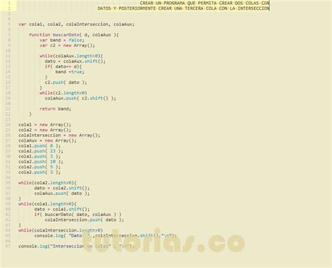 Colas Javascript Interseccion De Colas Tutorias Co