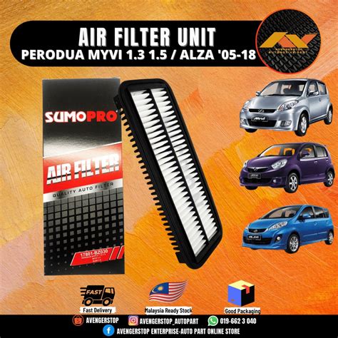 PERODUA MYVI OLD LAGI BEST 1 3 ALZA AIR FILTER PENAPIS UDARA NEW HIGH