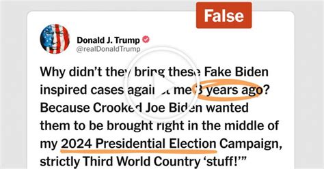 Debunking Trumps Misleading And False Claims About His Court Cases