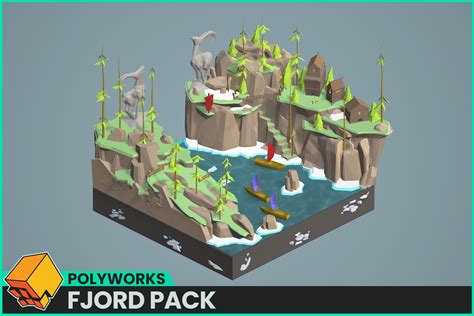 Low Poly Fjord Pack Polyworks 3D Environments Unity Asset Store