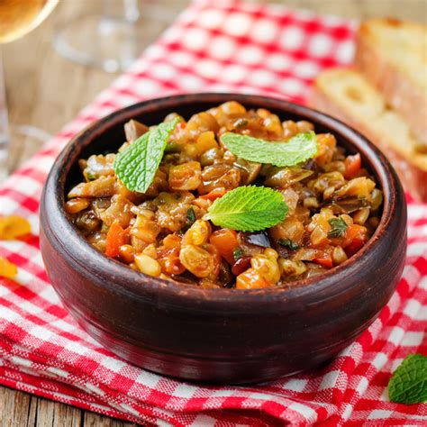 Caponata Siciliana De Berenjenas