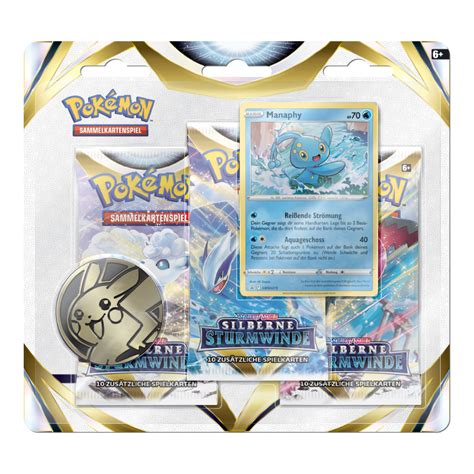 Pokemon Silberne Sturmwinde 3 Pack Blister 2er Bundle DE GG Cards