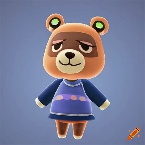 Grumpy Navy Blue Bear Cub Villager From Animal Crossing On Craiyon