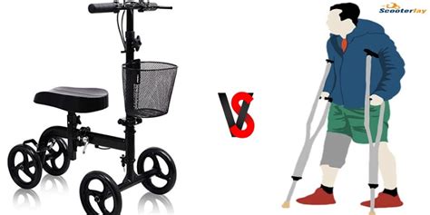 Is A Knee Scooter Better Than Crutches Pros And Cons