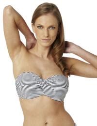 Panache Anya Stripe Bandeau Bikini Top Belle Lingerie Panache Anya