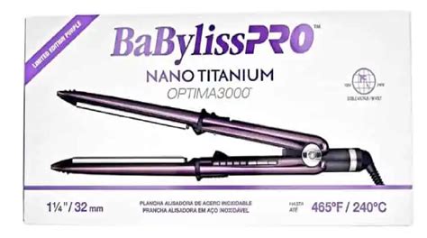 Plancha Babyliss Optima3000 460f Nano Titanium Y Acero Inox