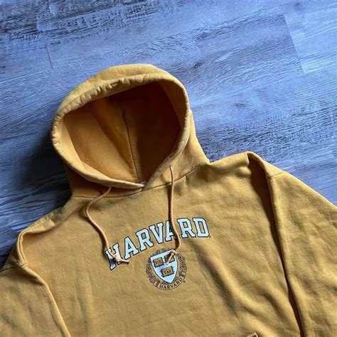 Harvard University Heavyweight Hoodie Size Large... - Depop