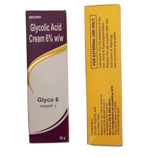 Glycolic Acid Cream W W Glyco Packaging Size Gm At Rs