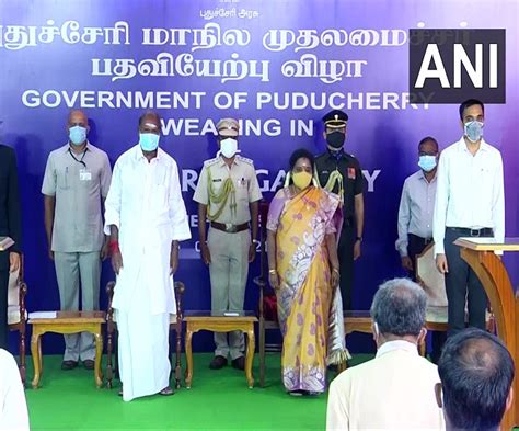 Nr Congress President N Rangasamy Sworn In As Chief Minister Of Puducherry