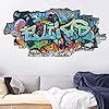 Tjapalo P64 3D Wandtattoo Graffiti Name Wandtattoo Kinderzimmer Junge