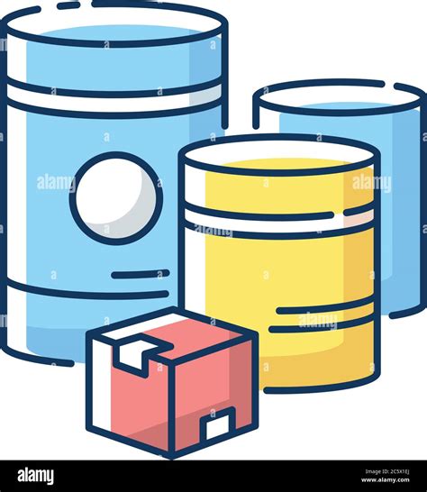 Raw Materials Rgb Color Icon Stock Vector Image And Art Alamy
