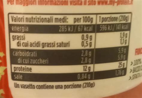 Pro High Protein Fiocchi Di Latte Senza Lattosio Milk Kalorie Kj A