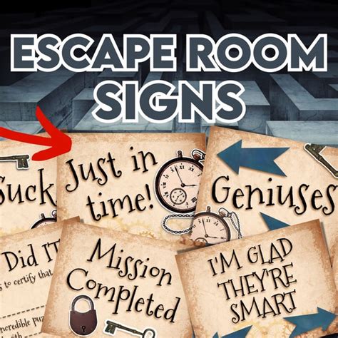 Escape The Room Photo Props Etsy