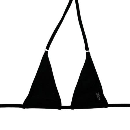 Midnight Black Nano Bikini Top Micro Gigi